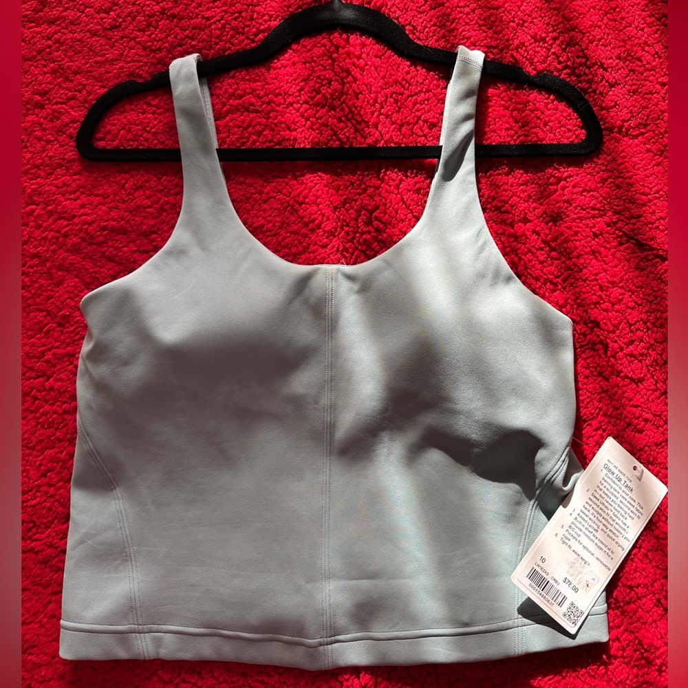 lululemon athletica Glow Up Tank Sports Bra CRBU color NWT size 10